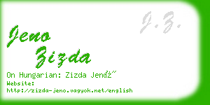 jeno zizda business card